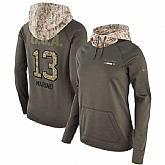 Women Nike Dolphins 13 Dan Marino Olive Salute To Service Pullover Hoodie,baseball caps,new era cap wholesale,wholesale hats
