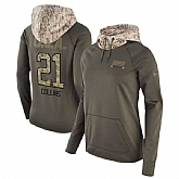 Women Nike Giants 21 Landon Collins Olive Salute To Service Pullover Hoodie,baseball caps,new era cap wholesale,wholesale hats