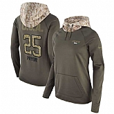 Women Nike Jets 25 Calvin Pryor Olive Salute To Service Pullover Hoodie,baseball caps,new era cap wholesale,wholesale hats