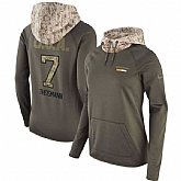 Women Nike Redskins 7 Joe Theismann Olive Salute To Service Pullover Hoodie,baseball caps,new era cap wholesale,wholesale hats