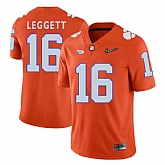 Clemson Tigers #16 Jordan Leggett Orange With Diamond Logo College Football Jersey DingZhi,baseball caps,new era cap wholesale,wholesale hats