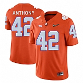 Clemson Tigers #42 Stephone Anthony Orange With Diamond Logo College Football Jersey DingZhi,baseball caps,new era cap wholesale,wholesale hats