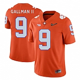 Clemson Tigers #9 Wayne Gallman II Orange With Diamond Logo College Football Jersey DingZhi,baseball caps,new era cap wholesale,wholesale hats