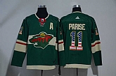 Minnesota Wild #11 Zach Parise Green USA Flag Adidas Stitched Jersey,baseball caps,new era cap wholesale,wholesale hats