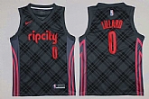 Nike Blazers #0 Damian Lillard Gray City Edition Swingman Jersey,baseball caps,new era cap wholesale,wholesale hats
