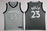 Nike Minnesota Timberwolves #23 Jimmy Butler Gray City Edition Swingman Jersey,baseball caps,new era cap wholesale,wholesale hats