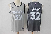 Nike Minnesota Timberwolves #32 Karl-Anthony Towns Gray City Edition Swingman Jersey,baseball caps,new era cap wholesale,wholesale hats