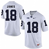 Penn State Nittany Lions #18 Jesse James White College Football Jersey DingZhi,baseball caps,new era cap wholesale,wholesale hats