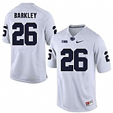 Penn State Nittany Lions #26 Saquon Barkley White College Football Jersey DingZhi,baseball caps,new era cap wholesale,wholesale hats