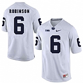 Penn State Nittany Lions #6 Andre Robinson White College Football Jersey DingZhi,baseball caps,new era cap wholesale,wholesale hats