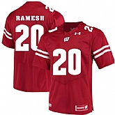 Wisconsin Badgers #20 Austin Ramesh Red College Football Jersey DingZhi,baseball caps,new era cap wholesale,wholesale hats