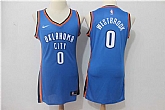 Women Nike Thunder #0 Russell Westbrook Blue Swingman Jersey,baseball caps,new era cap wholesale,wholesale hats