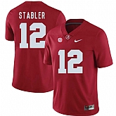 Alabama Crimson Tide 12 Ken Stabler Red College Football Jersey DingZhi,baseball caps,new era cap wholesale,wholesale hats
