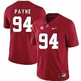 Alabama Crimson Tide 94 Da'Ron Payne Red College Football Jersey DingZhi,baseball caps,new era cap wholesale,wholesale hats