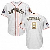 Astros #9 Marwin Gonzalez White 2018 Gold Program Flexbase Jersey,baseball caps,new era cap wholesale,wholesale hats