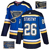 Blues 26 Paul Stastny Blue Glittery Edition Adidas Jersey,baseball caps,new era cap wholesale,wholesale hats