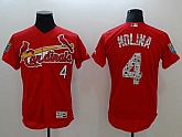 Cardinals 4 Yadier Molina Red 2018 Spring Training Flexbase Jersey,baseball caps,new era cap wholesale,wholesale hats