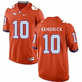 Clemson Tigers 10 Derion Kendrick Orange College Football Jersey DingZhi,baseball caps,new era cap wholesale,wholesale hats