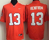 Clemson Tigers 13 Hunter Renfrow Orange College Football Jersey,baseball caps,new era cap wholesale,wholesale hats
