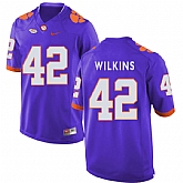 Clemson Tigers 72 Christian Wilkins Purple College Football Jersey DingZhi,baseball caps,new era cap wholesale,wholesale hats