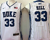 Duke Blue Devils 33 Grant Hill White College Basketball Jersey,baseball caps,new era cap wholesale,wholesale hats