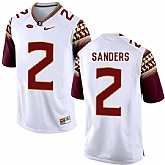 Florida State Seminoles 2 Deion Sanders White College Football Jersey DingZhi,baseball caps,new era cap wholesale,wholesale hats