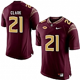 Florida State Seminoles 21 Corey Clark Marroon College Football Jersey DingZhi,baseball caps,new era cap wholesale,wholesale hats