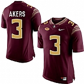 Florida State Seminoles 3 Cam Akers Red College Football Jersey DingZhi,baseball caps,new era cap wholesale,wholesale hats