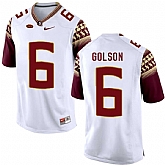 Florida State Seminoles 6 Everett Golson White College Football Jersey DingZhi,baseball caps,new era cap wholesale,wholesale hats