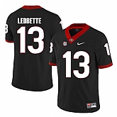 Georgia Bulldogs 13 Jonathan Ledbetter Black College Football Jersey DingZhi,baseball caps,new era cap wholesale,wholesale hats
