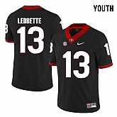 Georgia Bulldogs 13 Jonathan Ledbetter Black Youth College Football Jersey DingZhi,baseball caps,new era cap wholesale,wholesale hats