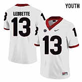 Georgia Bulldogs 13 Jonathan Ledbetter White Youth College Football Jersey DingZhi,baseball caps,new era cap wholesale,wholesale hats