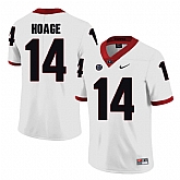 Georgia Bulldogs 14 Terry Hoage White College Football Jersey DingZhi,baseball caps,new era cap wholesale,wholesale hats