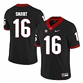 Georgia Bulldogs 16 Kirby Smart Black College Football Jersey DingZhi,baseball caps,new era cap wholesale,wholesale hats