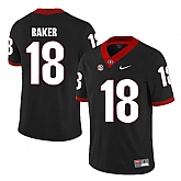 Georgia Bulldogs 18 Deandre Baker Black College Football Jersey DingZhi,baseball caps,new era cap wholesale,wholesale hats