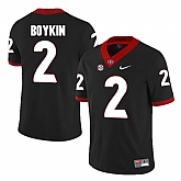 Georgia Bulldogs 2 Brandon Boykin Black College Football Jersey DingZhi,baseball caps,new era cap wholesale,wholesale hats