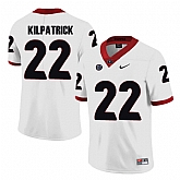 Georgia Bulldogs 22 Rhonda Kilpatrick White College Football Jersey DingZhi,baseball caps,new era cap wholesale,wholesale hats