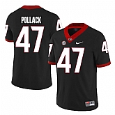 Georgia Bulldogs 47 David Pollack Black College Football Jersey DingZhi,baseball caps,new era cap wholesale,wholesale hats