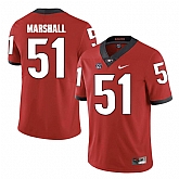 Georgia Bulldogs 51 David Marshall Red College Football Jersey DingZhi,baseball caps,new era cap wholesale,wholesale hats