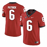 Georgia Bulldogs 6 Natrez Patrick Red College Football Jersey DingZhi,baseball caps,new era cap wholesale,wholesale hats