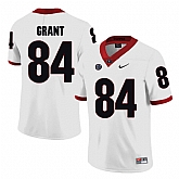 Georgia Bulldogs 84 Walter Grant White College Football Jersey DingZhi,baseball caps,new era cap wholesale,wholesale hats