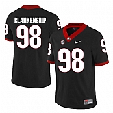 Georgia Bulldogs 98 Rodrigo Blankenship Black College Football Jersey DingZhi,baseball caps,new era cap wholesale,wholesale hats