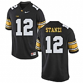 Iowa Hawkeyes 12 Ricky Stanzi Black College Football Jersey DingZhi,baseball caps,new era cap wholesale,wholesale hats