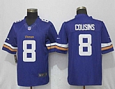 Nike Vikings 8 Kirk Cousins Purple Limited Jersey,baseball caps,new era cap wholesale,wholesale hats