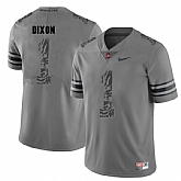 Ohio State Buckeyes 1 Johnnie Dixon Gray Shadow College Football Jersey DingZhi,baseball caps,new era cap wholesale,wholesale hats