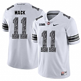 Ohio State Buckeyes 11 Austin Mack White Shadow College Football Jersey DingZhi,baseball caps,new era cap wholesale,wholesale hats