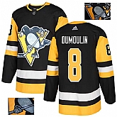 Penguins 8 Brian Dumoulin Black Glittery Edition Adidas Jersey,baseball caps,new era cap wholesale,wholesale hats