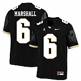 UCF Knights 6 Brandon Marshall Black College Football Jersey DingZhi,baseball caps,new era cap wholesale,wholesale hats