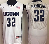 UConn Huskies 32 Richard Hamilton White College Basketball Jersey,baseball caps,new era cap wholesale,wholesale hats