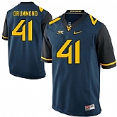 West Virginia Mountaineers 41 Elijah Drummond Navy College Football Jersey DingZhi,baseball caps,new era cap wholesale,wholesale hats